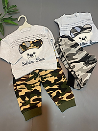 Soldiver Bear Nakışlı 2’li kamuflaj takım