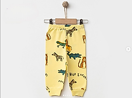 Safari baskılı bebek tek alt