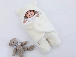 Kuzu Yünlü Unisex Bebe Kundak