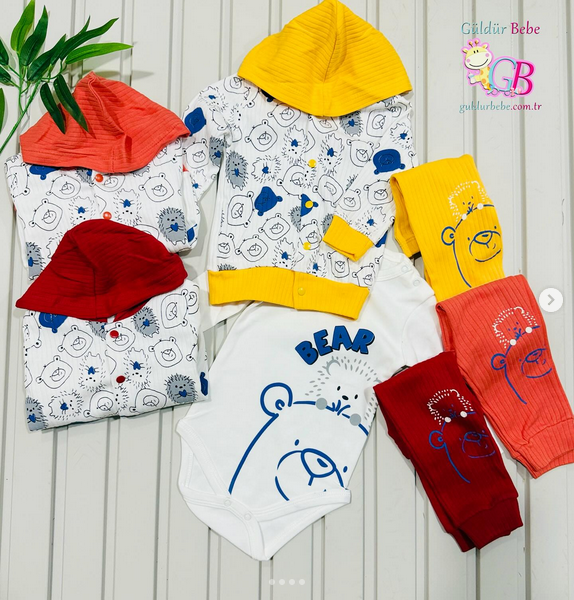 Erkek Bebek 3lü Takım
